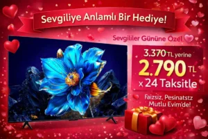 Sevgiliye hediye TCL 75P7K 75 inç 4K Google TV Sevgililer Günü kampanyası